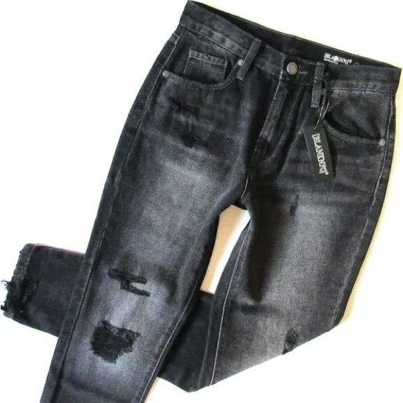 Blank NYC RIVINGTON ripped high waisted tapered jeans - Picture 2 of 4